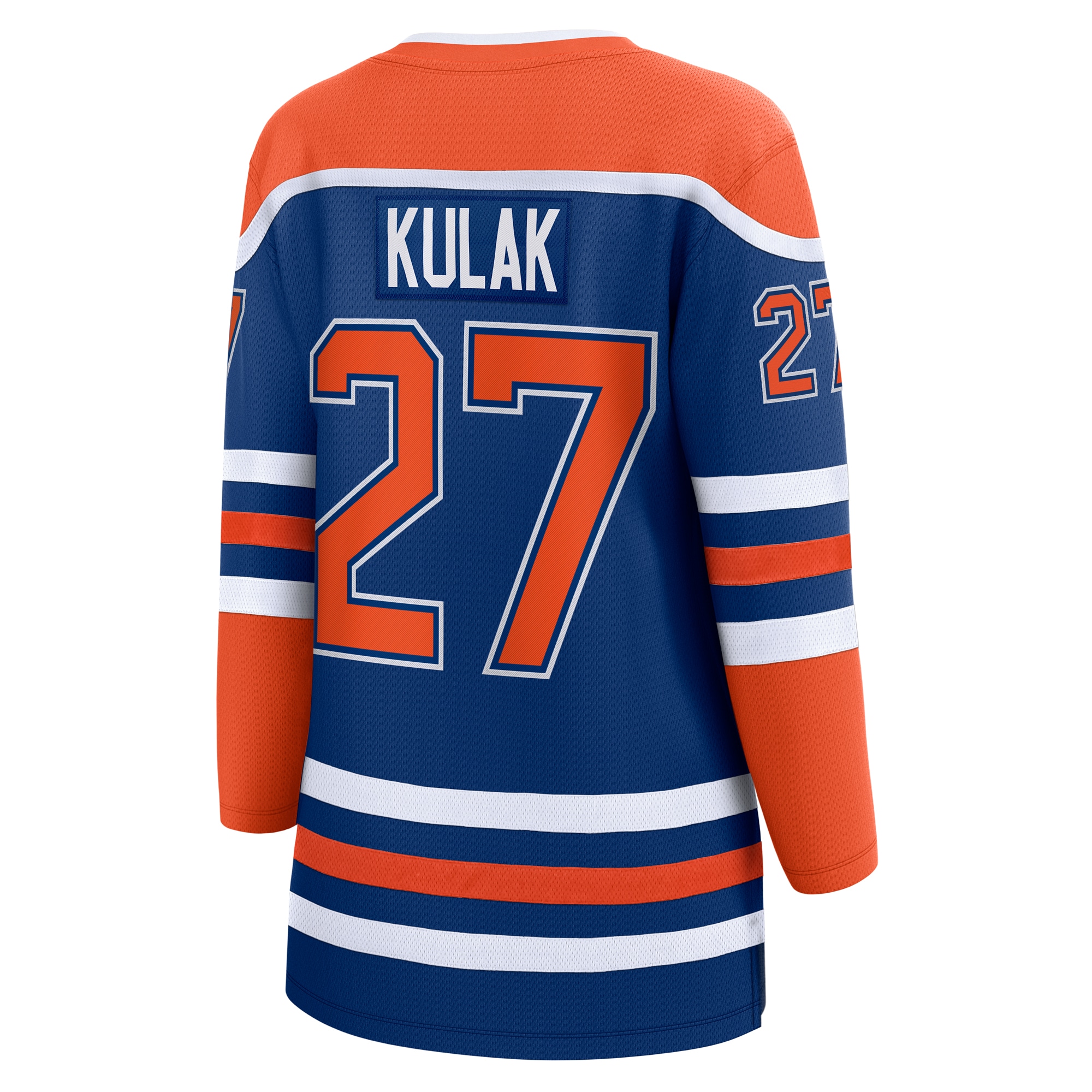 Edmonton Oilers Brett Kulak Royal Home Breakaway Player NHL Jersey Women's