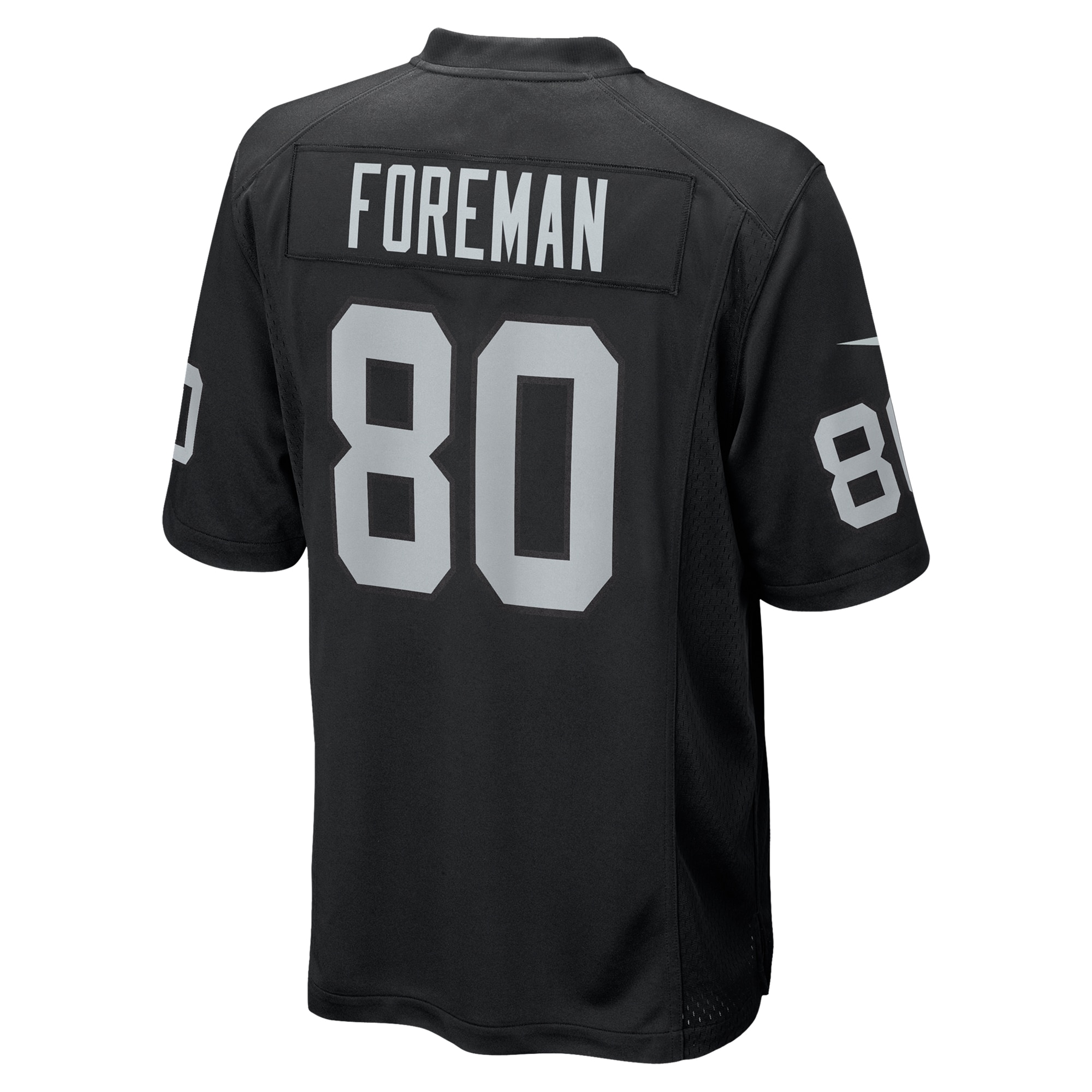 Las Vegas Raiders Jeff Foreman Black Team Game NFL Jersey Men's