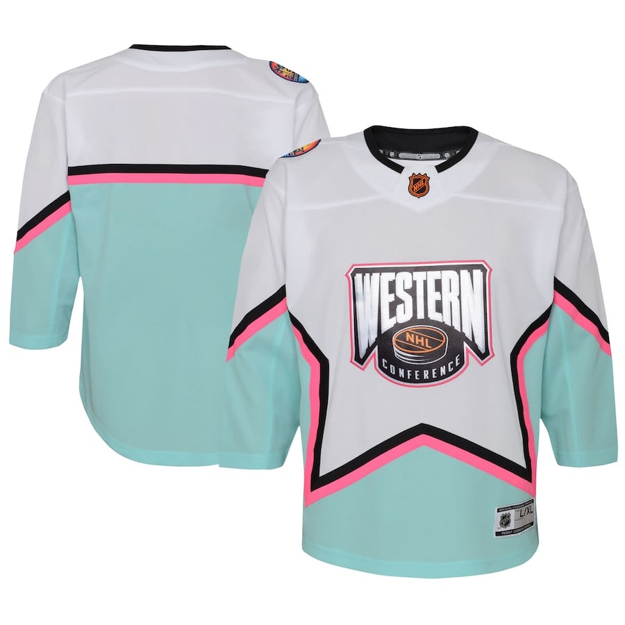 2023 All Star Game Western Conference White NHL Jersey Youth
