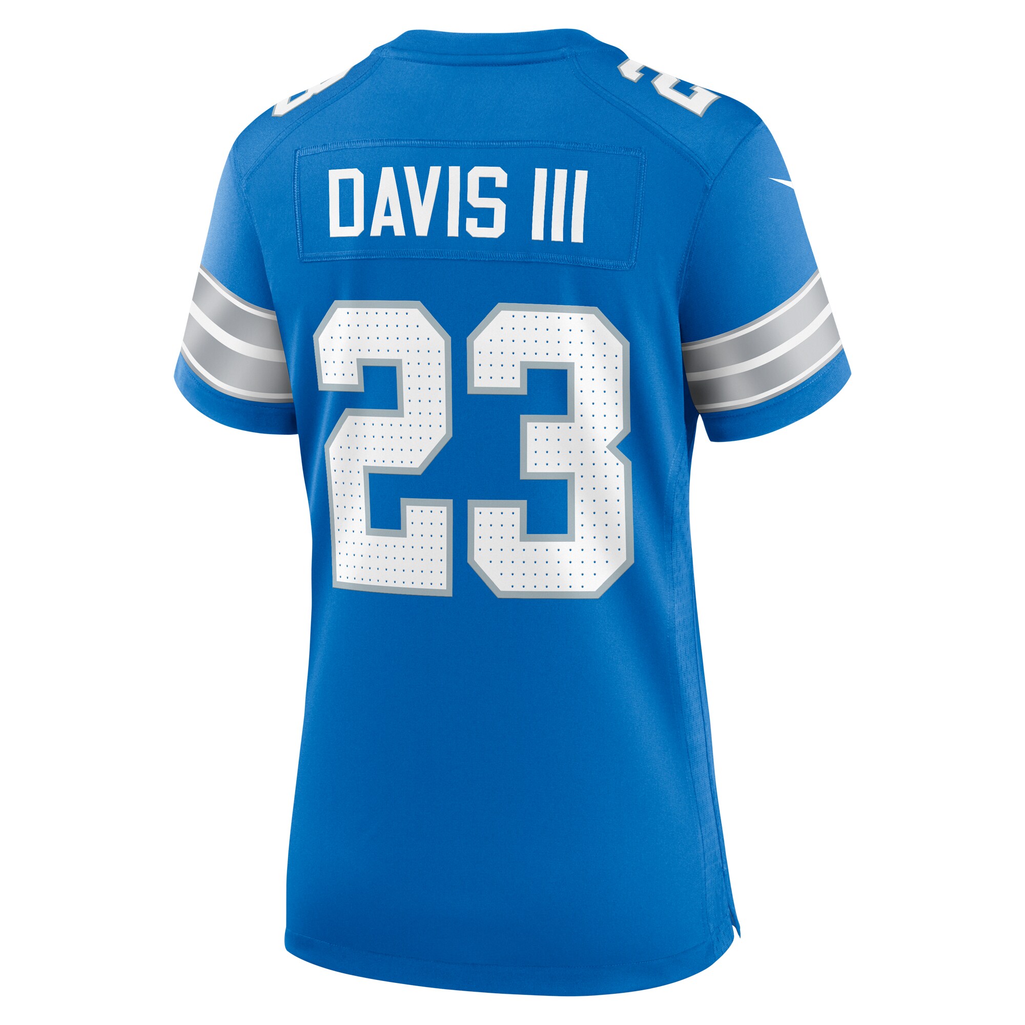 Detroit Lions Carlton Davis III Blue Game NFL Jersey Women's