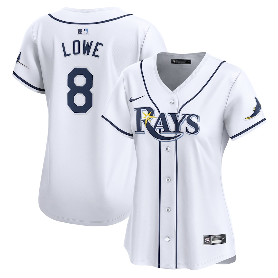 Brandon Lowe Tampa Bay Rays Women's Home Limited Player Jersey White