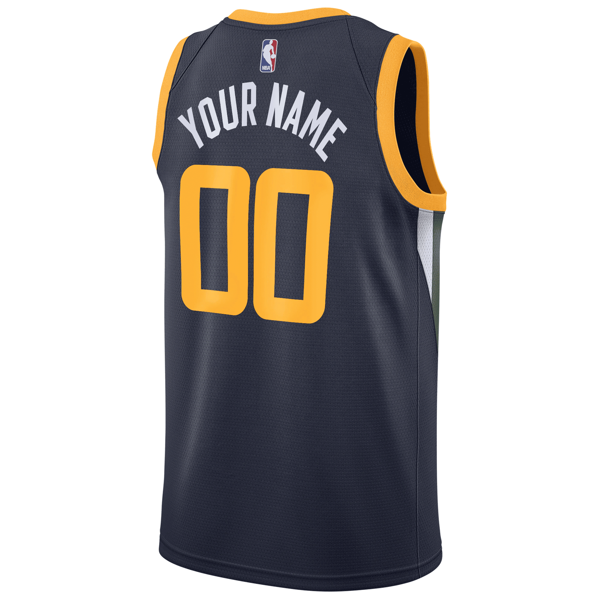 Utah Jazz Swingman Custom Navy Icon Edition NBA Jersey Men's