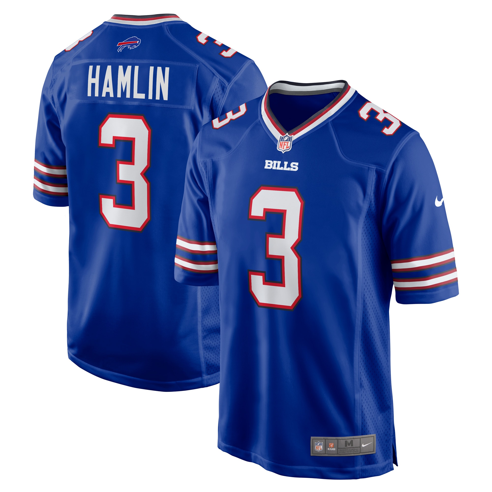 Buffalo Bills Damar Hamlin Royal Game NFL Jersey Men's
