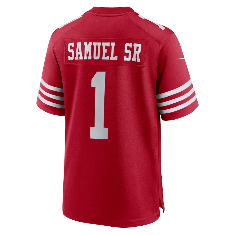 Deebo Samuel Sr 1 San Francisco 49ers Game Scarlet NFL Jersey Men's