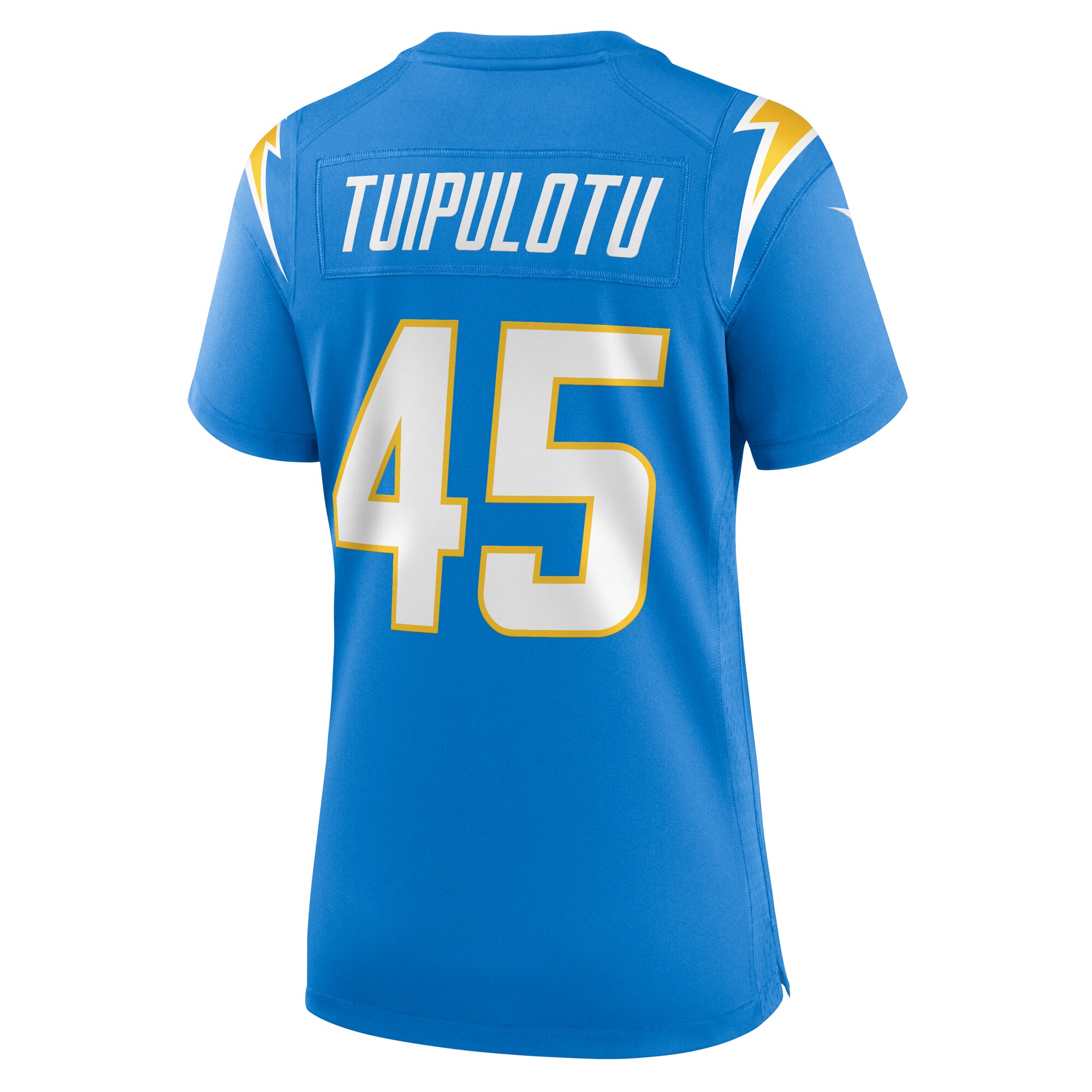 Los Angeles Chargers Tuli Tuipulotu Powder Blue Team Game NFL Jersey Women's