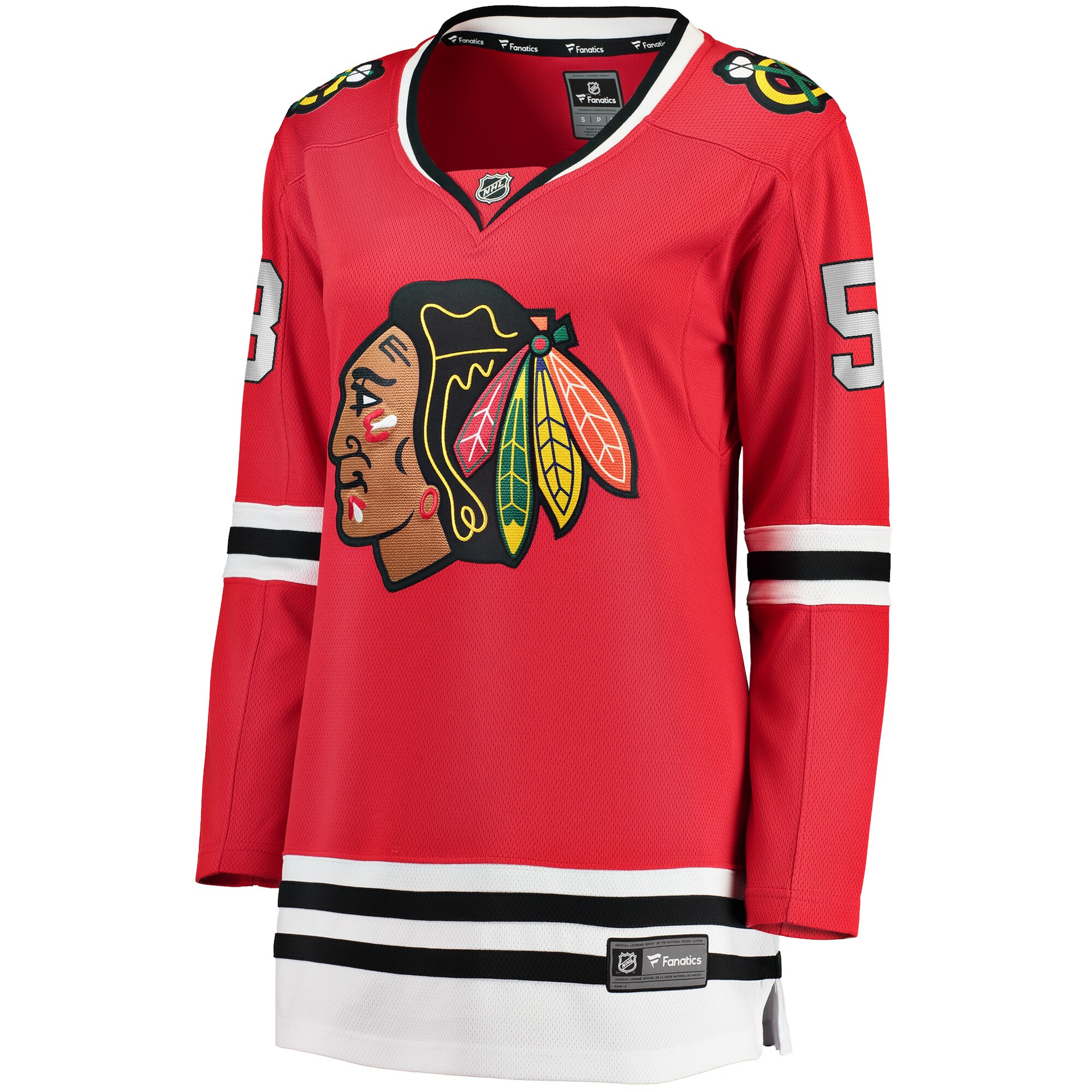 Chicago Blackhawks MacKenzie Entwistle Red Home Breakaway Player NHL Jersey Women's