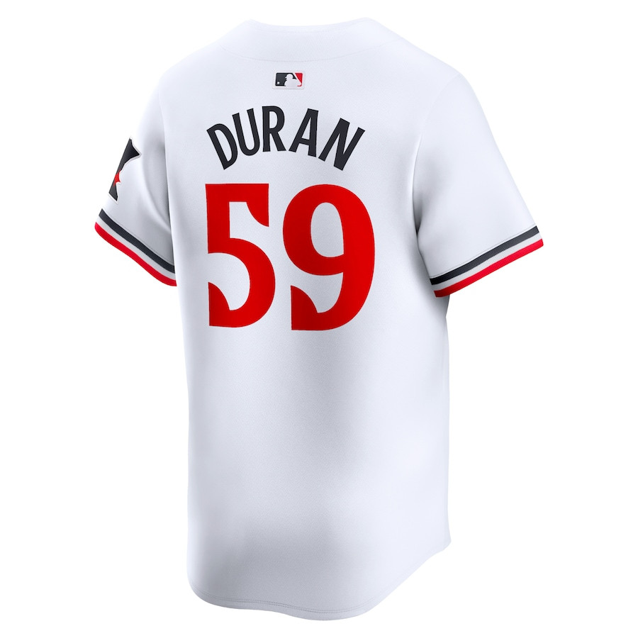 Jhoan Duran 59 Minnesota Twins Home Limited Player White MLB Jersey Men's