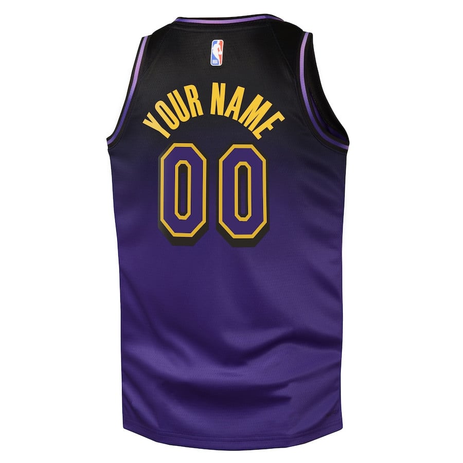 Los Angeles Lakers 2024/25 Swingman Custom City Edition Purple NBA Jersey Youth