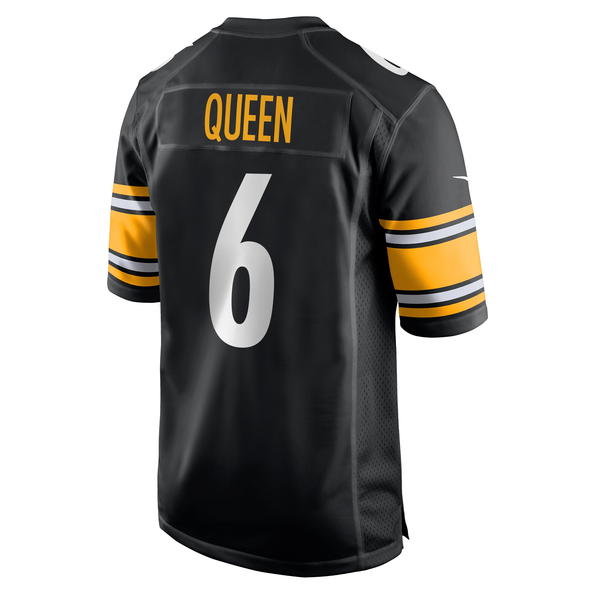 Pittsburgh Steelers Patrick Queen Black Game Player NFL Jersey Men's