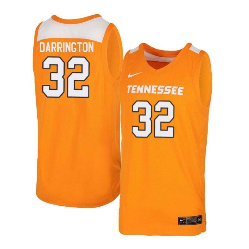 32 Chris Darrington Orang White Elite Tennessee Volunteers NCAA Jersey Men's