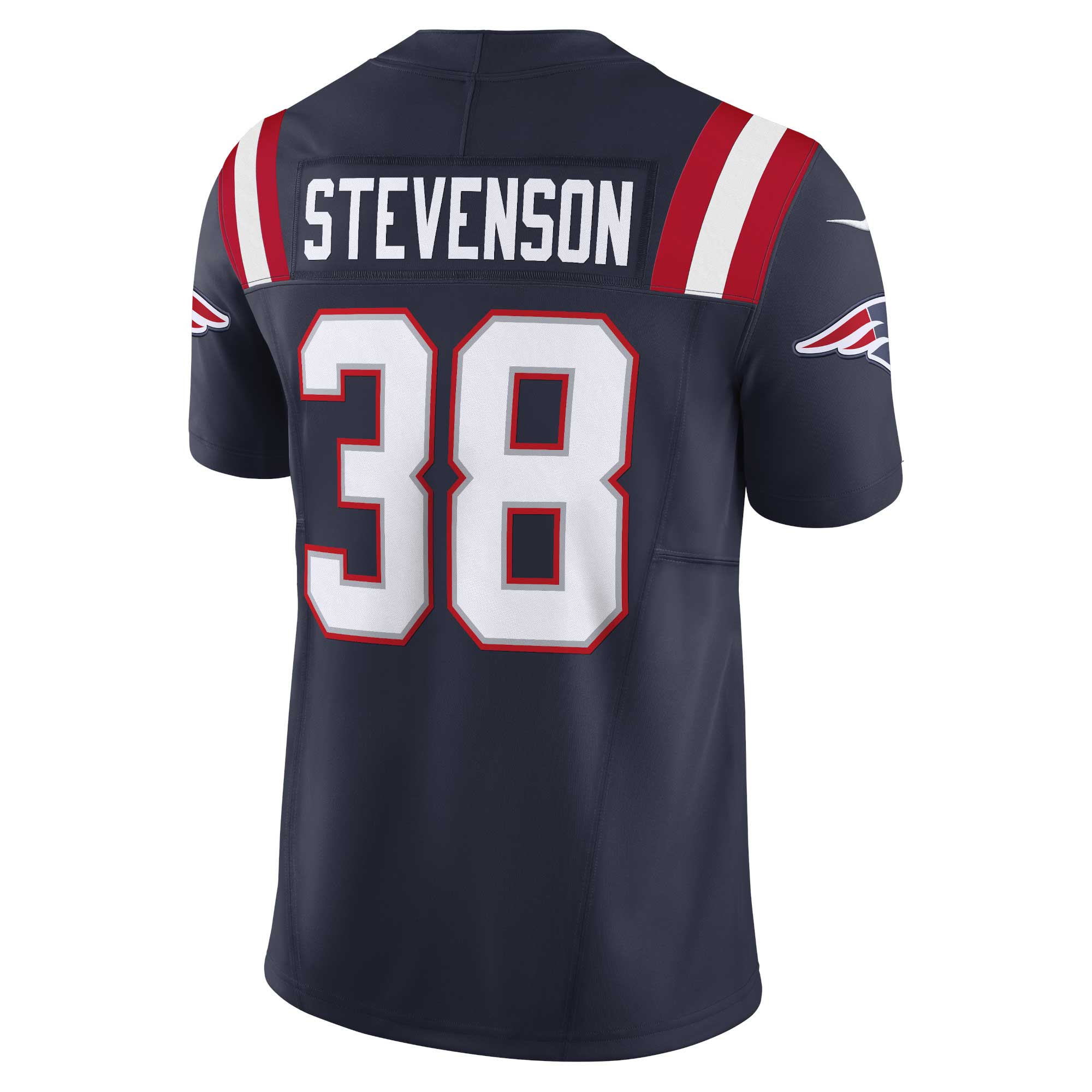 New England Patriots Rhamondre Stevenson Navy Vapor F.U.S.E. Limited NFL Jersey Men's