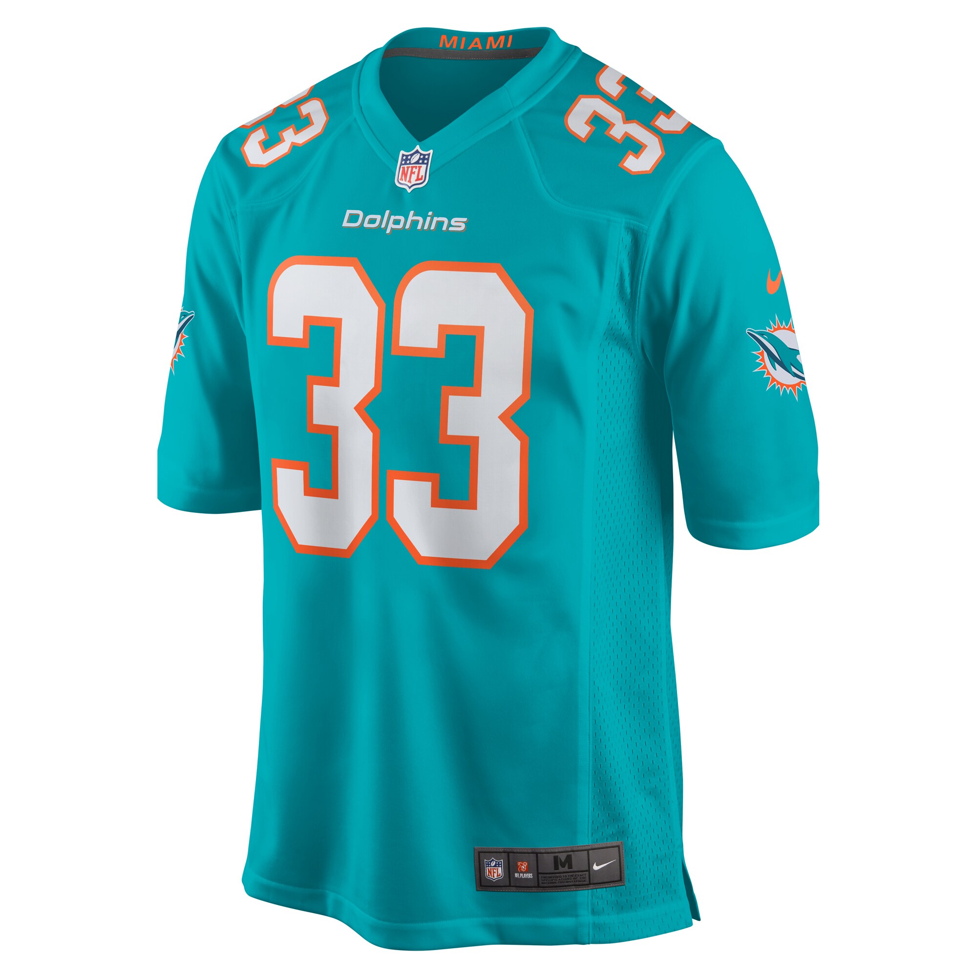 Miami Dolphins Siran Neal Aqua Game NFL Jersey Men's