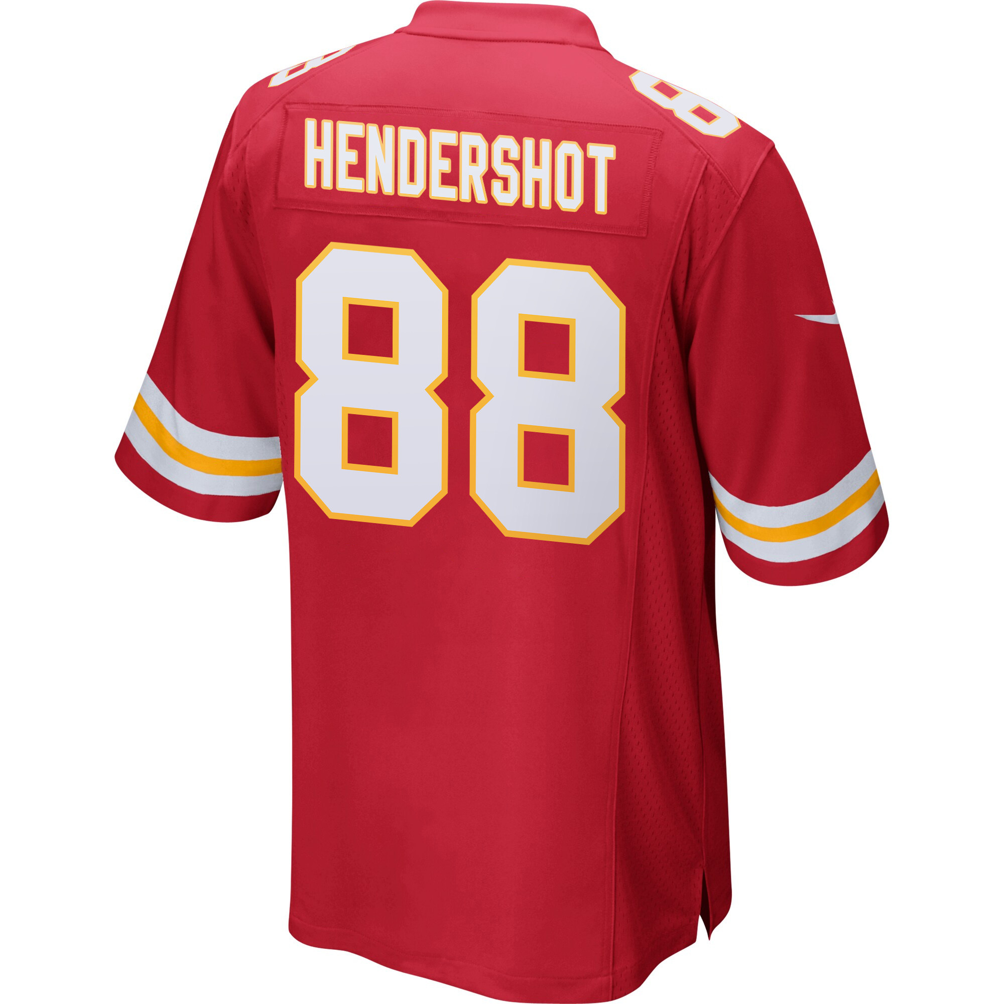 Peyton Hendershot 88 Kansas City Chiefs Super Bowl LIX New Orleans Patch Game Red NFL Jersey Men's