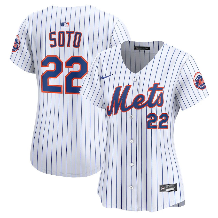 Juan Soto 22 New York Mets Home Limited Player White MLB Jersey Women's