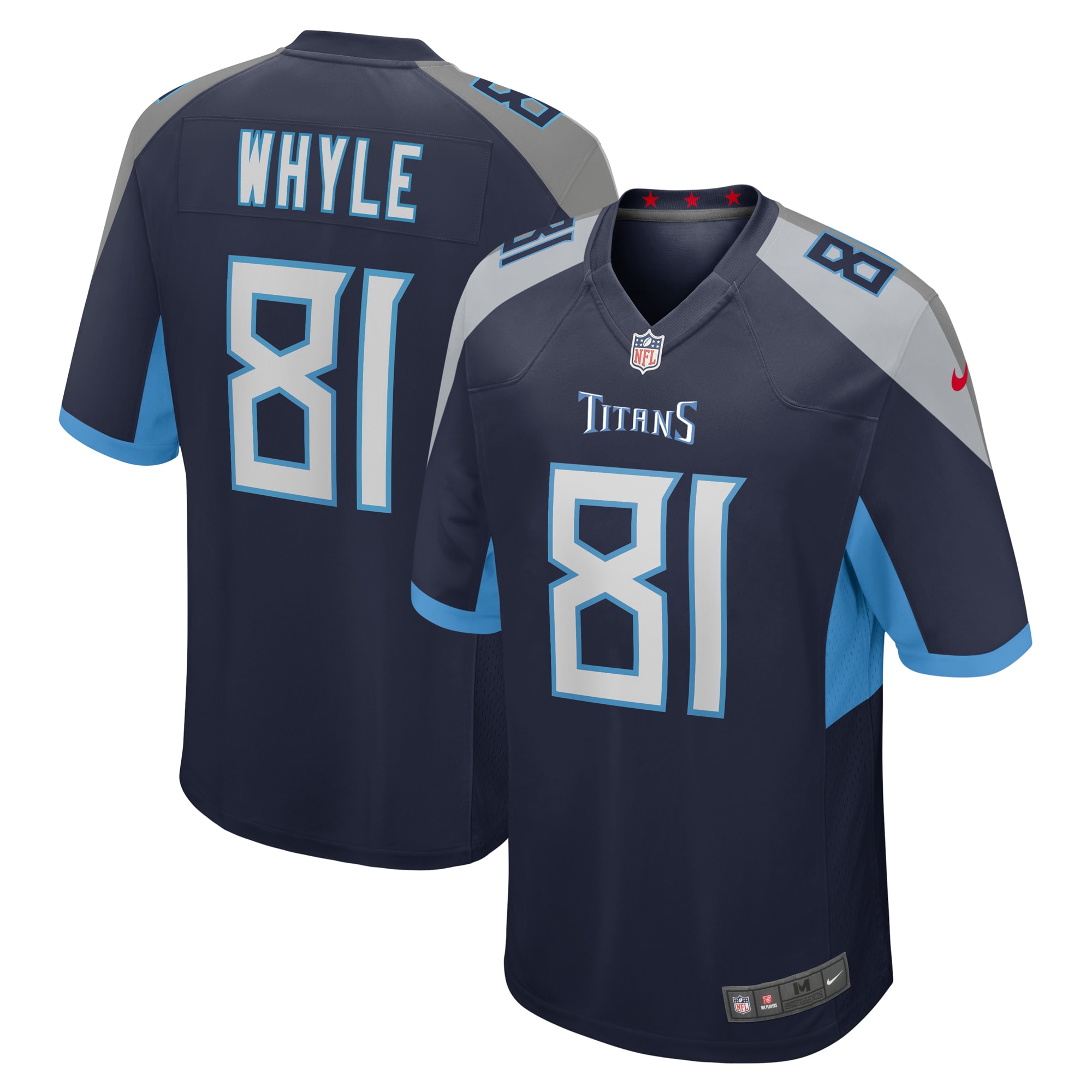 Tennessee Titans Josh Whyle Navy Team Game NFL Jersey Men's