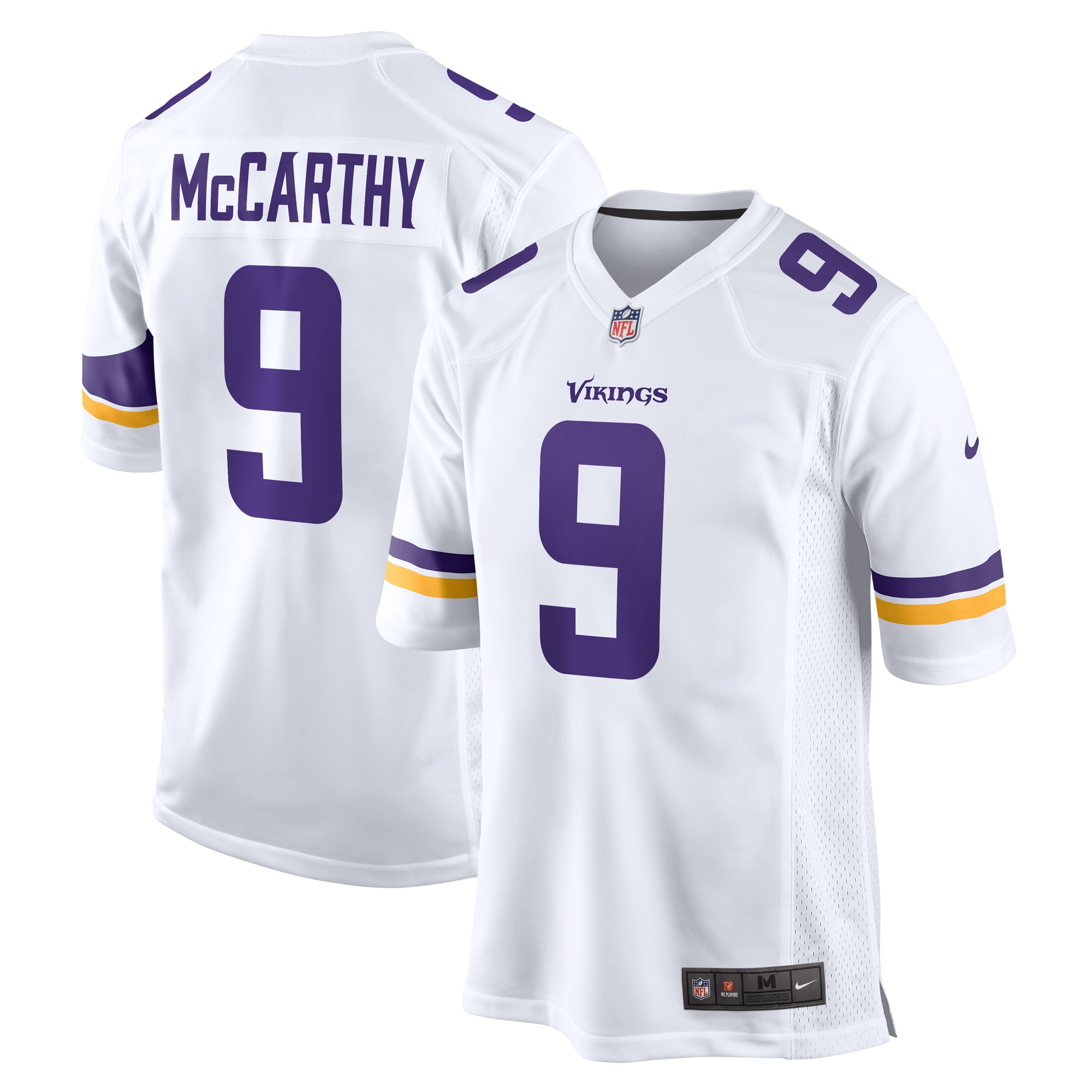 Minnesota Vikings J.J. McCarthy White Game NFL Jersey Men's