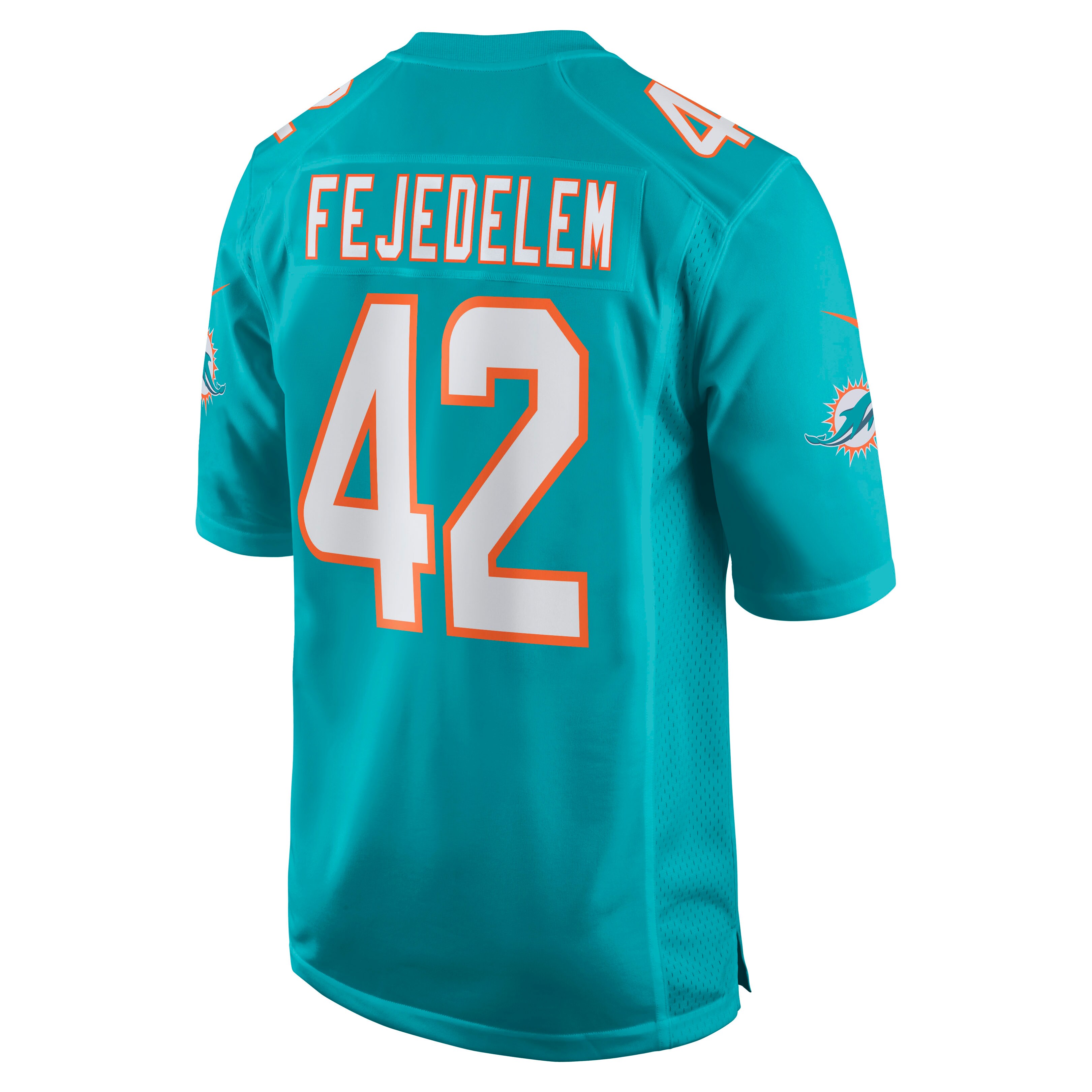 Miami Dolphins Clayton Fejedelem Aqua Game NFL Jersey Men's