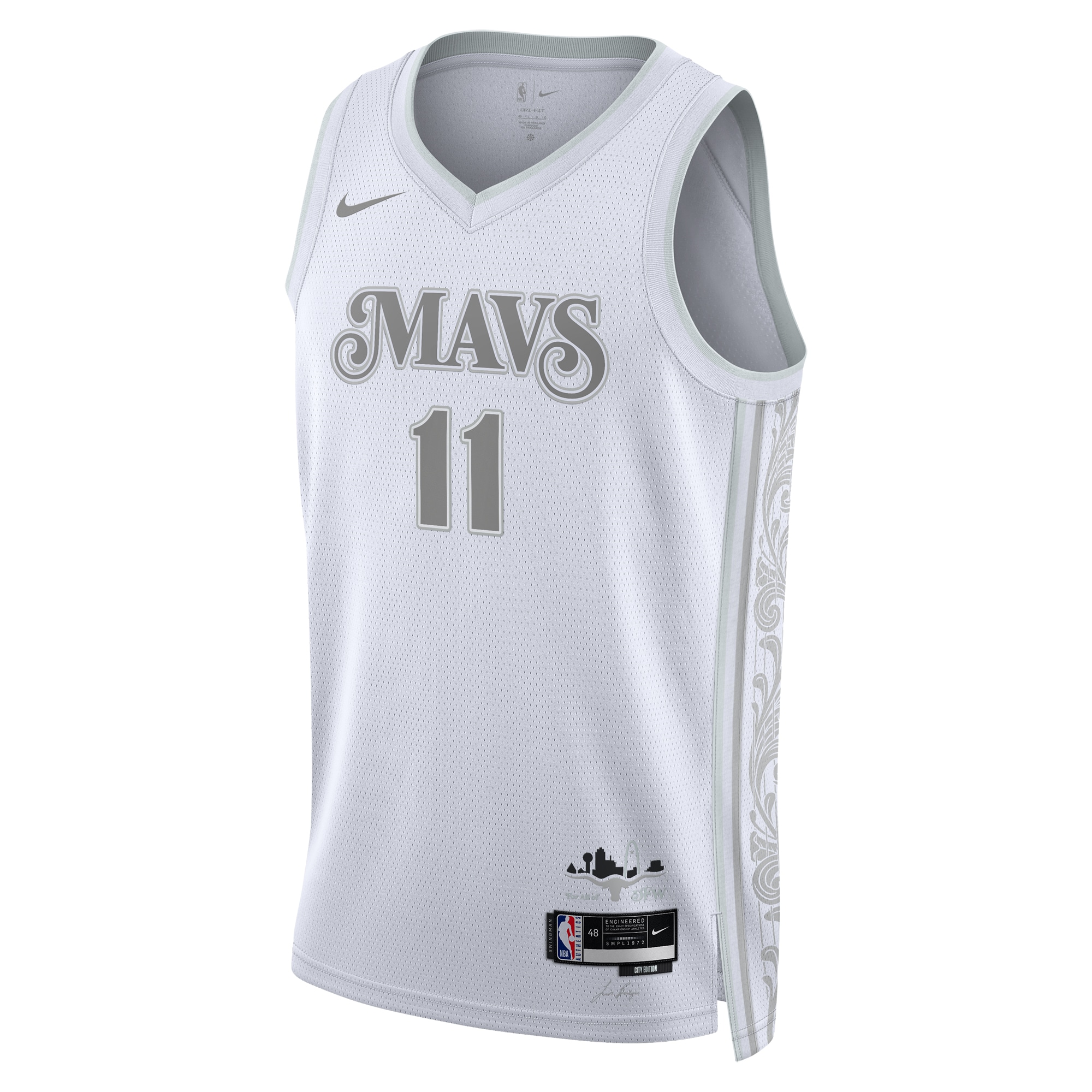 Dallas Mavericks City Edition Swingman 202 White Kyrie Irvin Unisex NBA Jersey Unisex