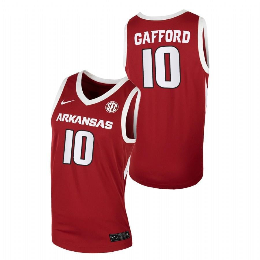 Arkansas Razorbacks 10 Cardinal Daniel Gafford Away College NCAA Jersey Men's