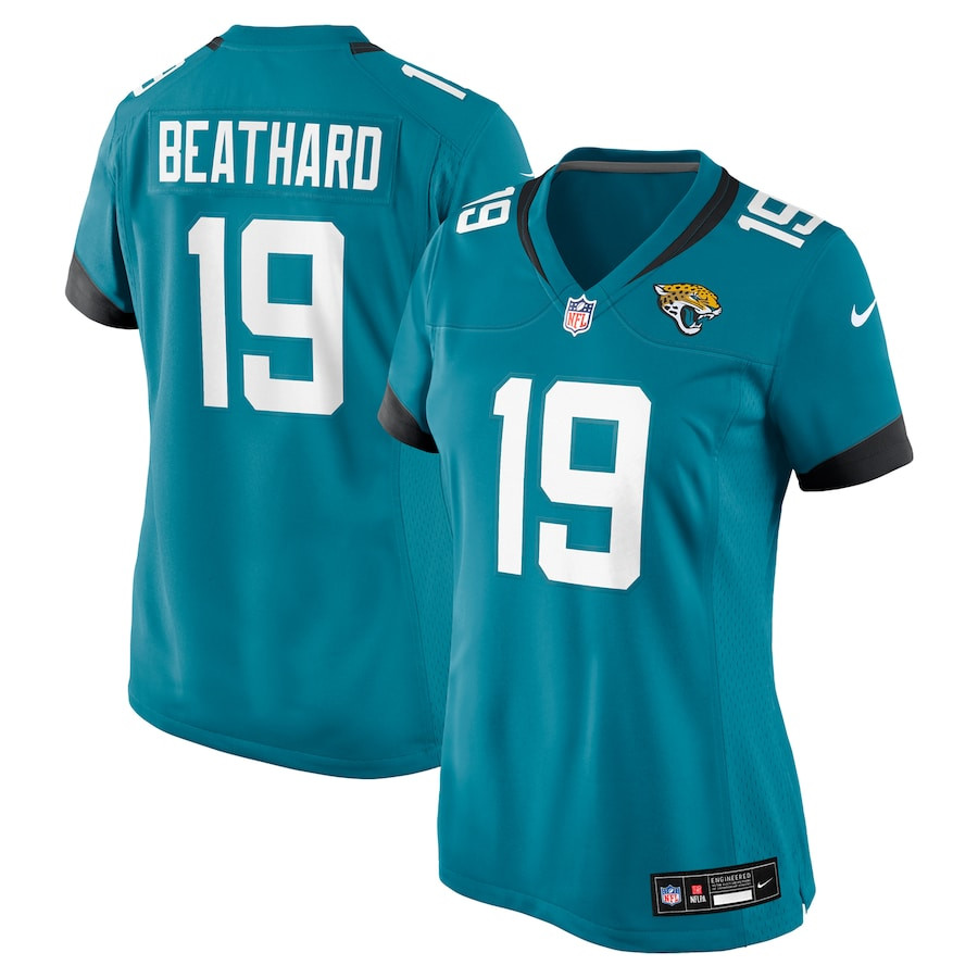 C.J. Beathard 19 Jacksonville Jaguars Game Teal NFL Jersey Women's