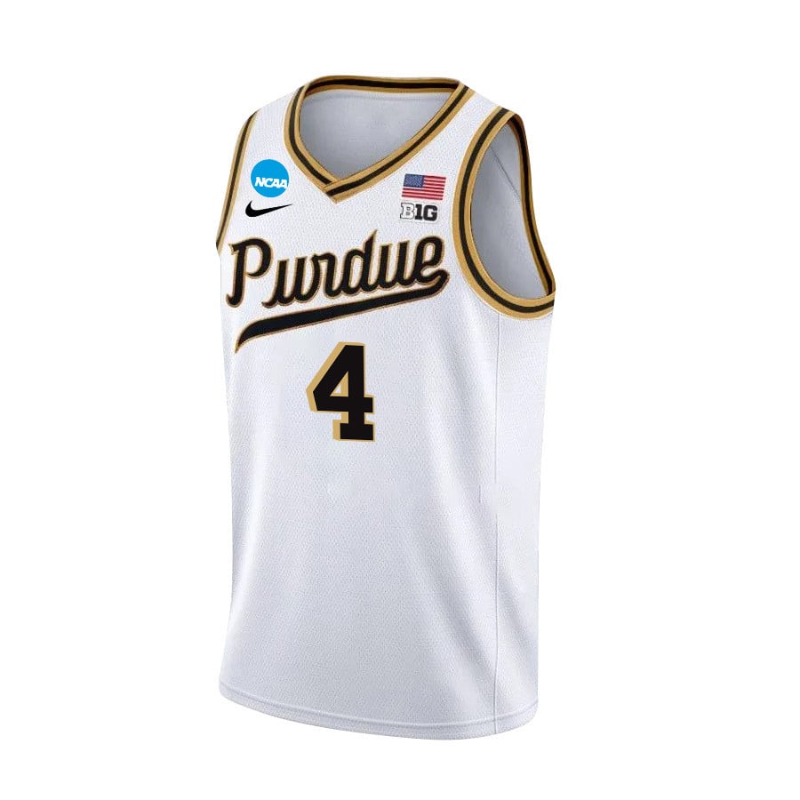 Trey Kaufman-Renn 4 Purdue Boilermakers 2024 White Unisex NCAA Jersey Unisex