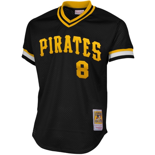 Pittsburgh Pirates Willie Stargell Mitchell Ness Black 1982 Cooperstown Collection Mesh Batting Practice MLB Jersey Men's