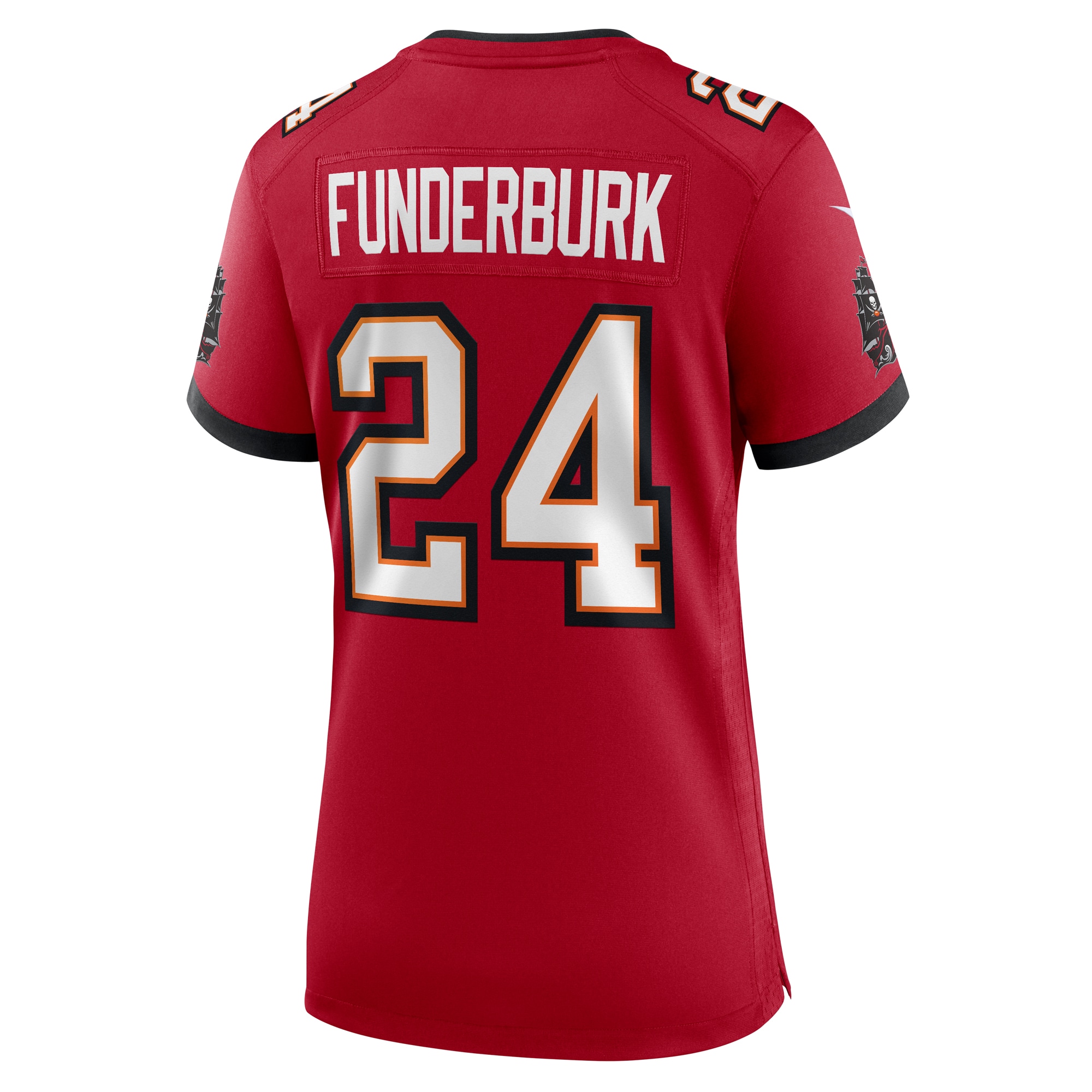 Tampa Bay Buccaneers Tyrek Funderburk Red Game NFL Jersey Women's