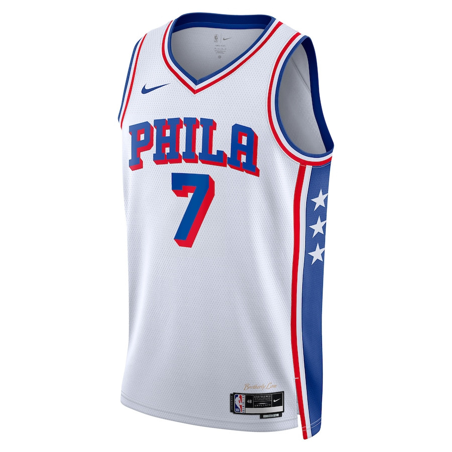 Mo Bamba 7 Philadelphia 76ers 2023/24 Swingman Association Editio White NBA Jersey Men's