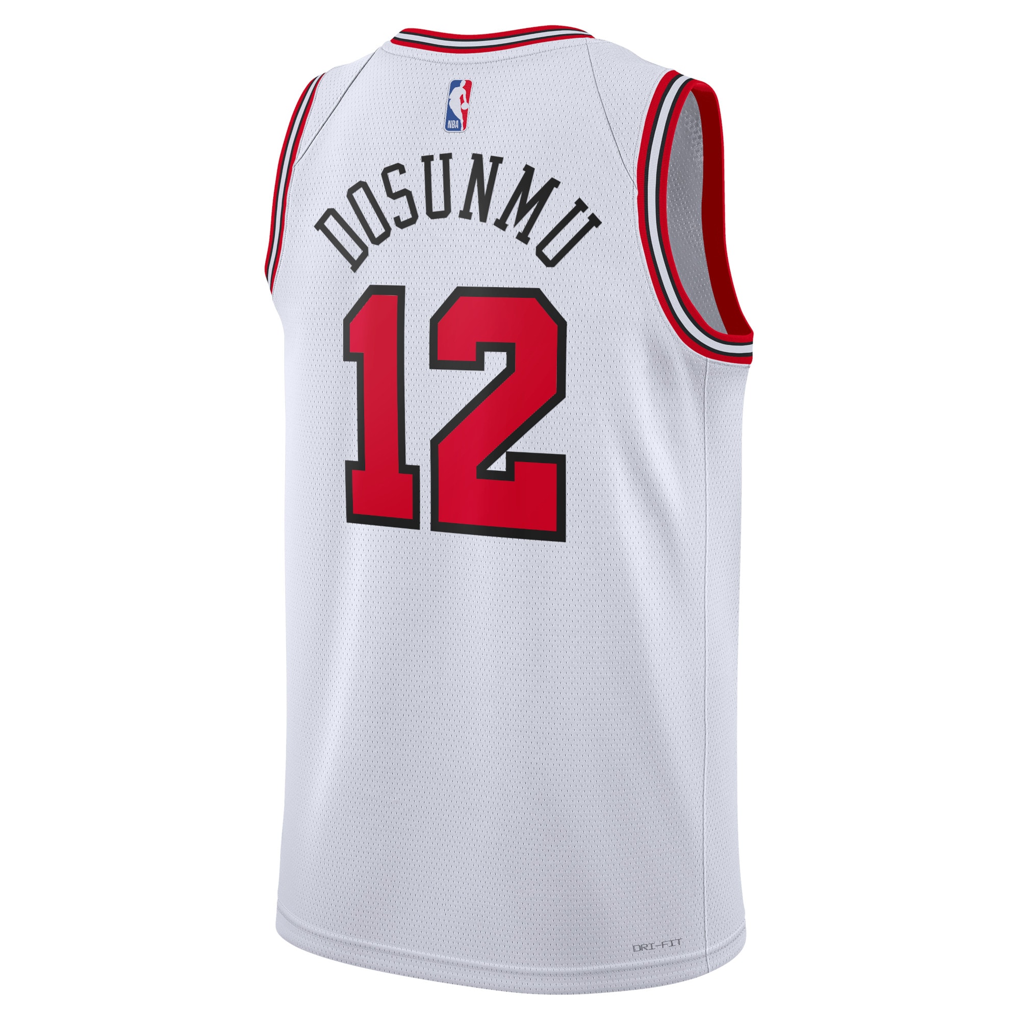 Chicago Bulls Association Edition Swingman White Ayo Dosunm Unisex NBA Jersey Unisex