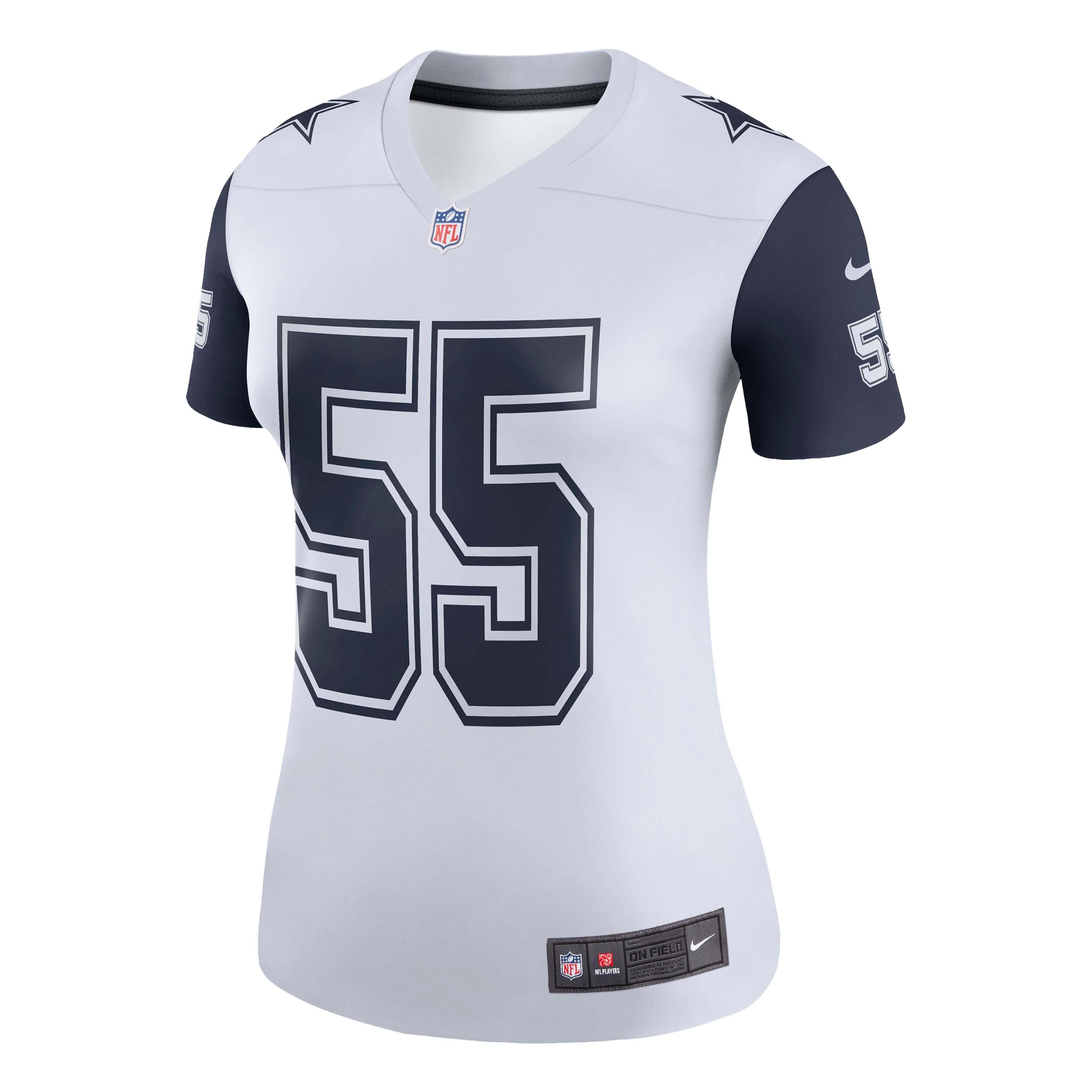 Dallas Cowboys Leighton Vander Esch White Legend Player Performance Top NFL Jersey Women's