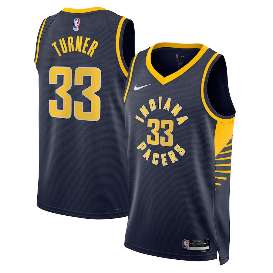 Myles Turner 33 Indiana Pacers Unisex Swingman Icon Edition Navy NBA Jersey Unisex