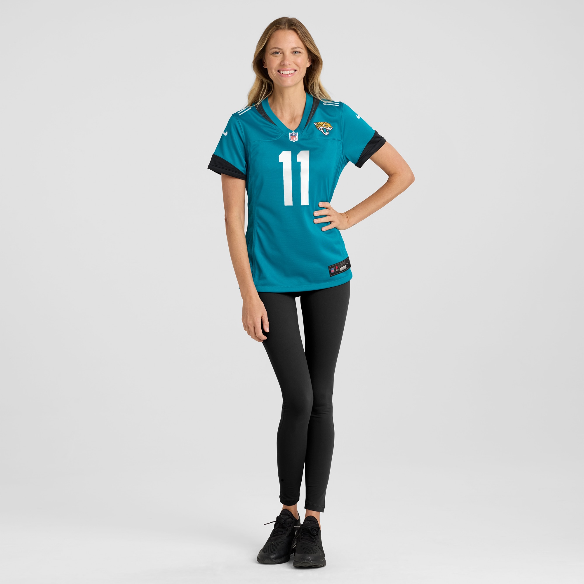 Jacksonville Jaguars Parker Washington Teal Team Game NFL Jersey Women's