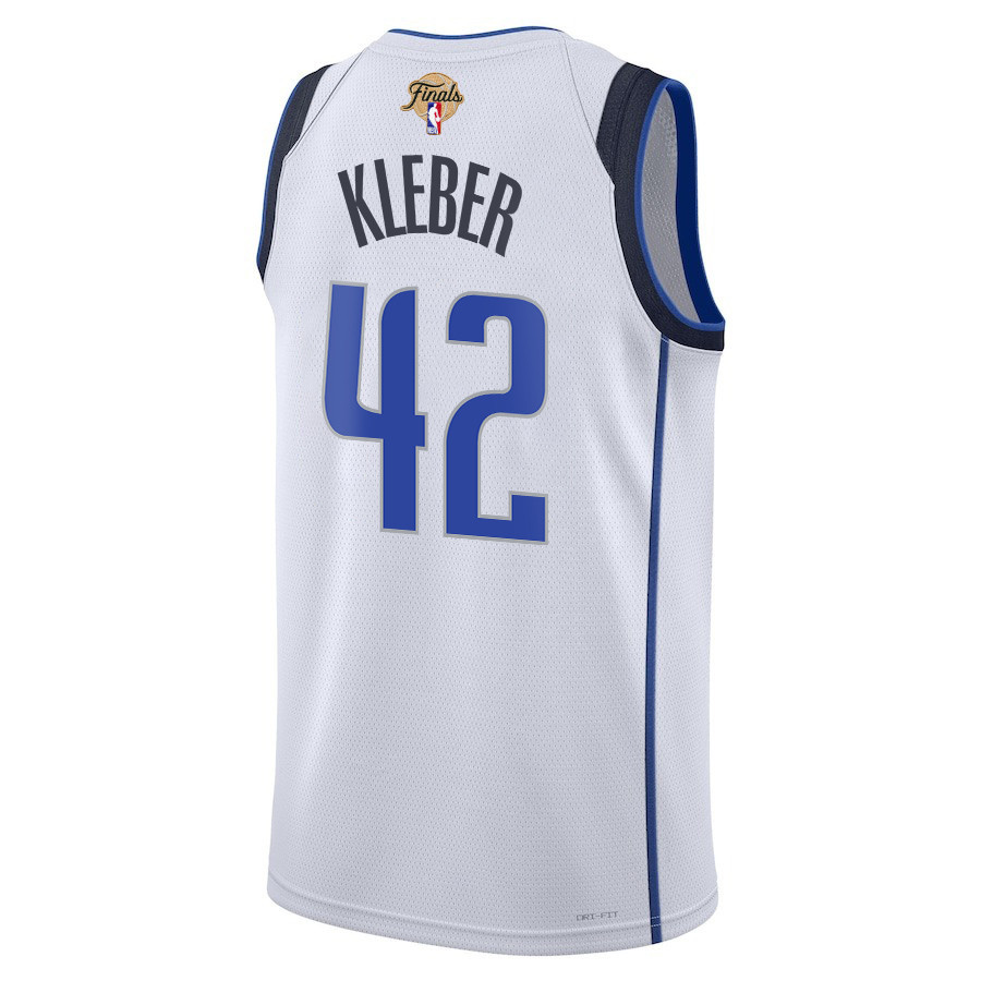 Maxi Kleber 42 Dallas Mavericks 2024 FINALS PATCH Swingman Association Editio White NBA Jersey Men's