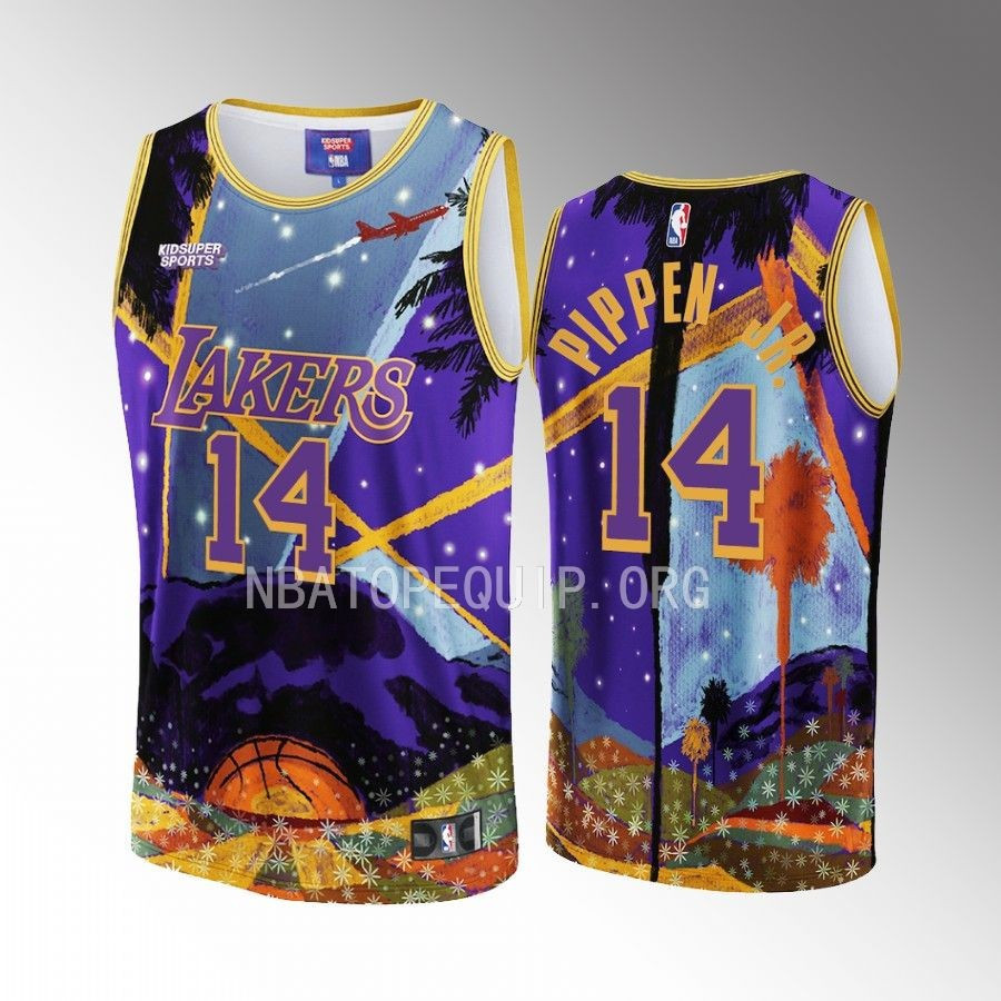 Scotty Pippen Jr. 14 Los Angeles Lakers KidSuper Studio Unisex Hometown NBA Jersey Unisex