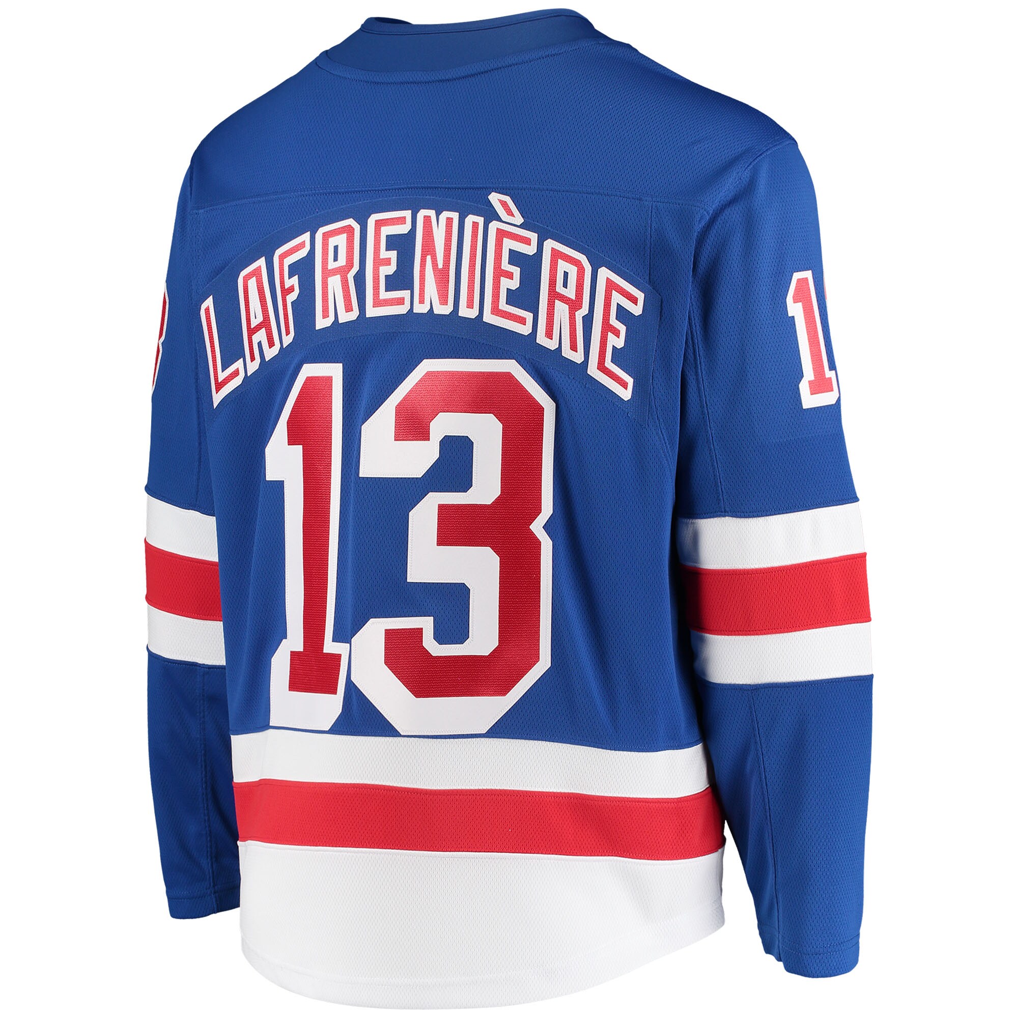 New York Rangers Alexis Lafreni?re Blue Premier Breakaway Player NHL Jersey Men's