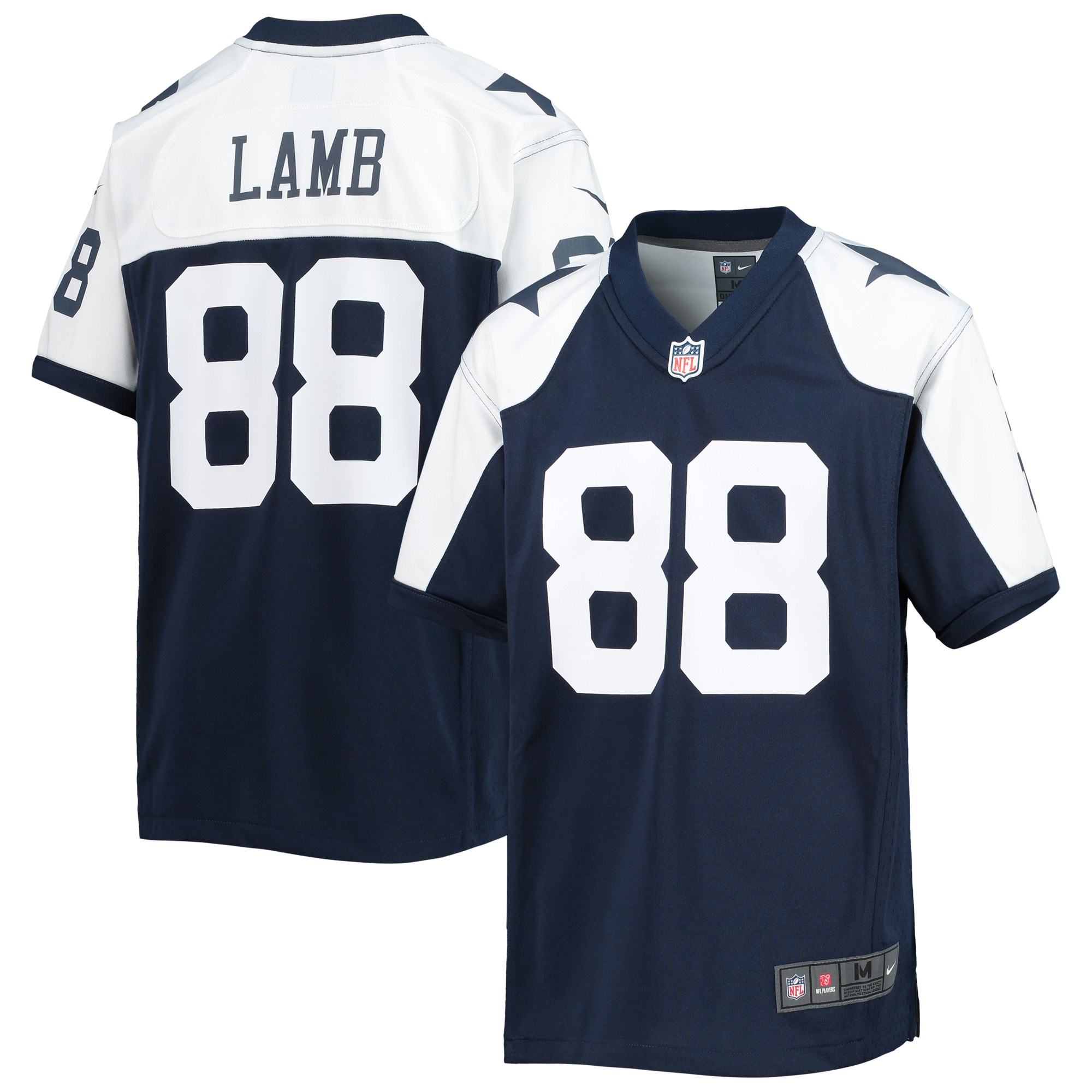 Dallas Cowboys CeeDee Lamb Navy Alternate Team Game NFL Jersey Youth