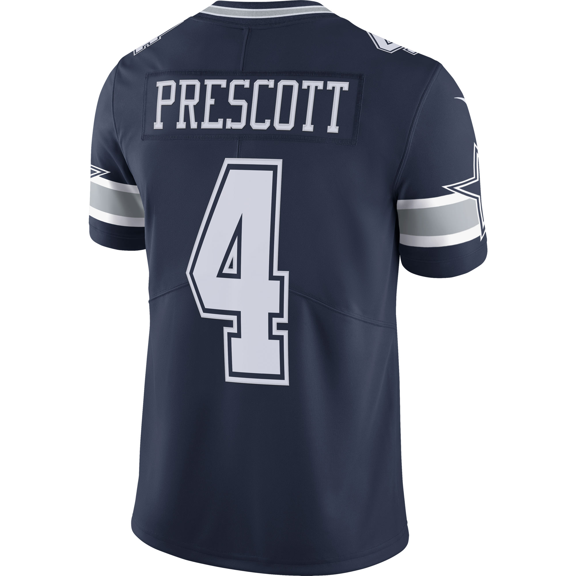 Dallas Cowboys Dak Prescott Navy Vapor Limited Player NFL Jersey Men's