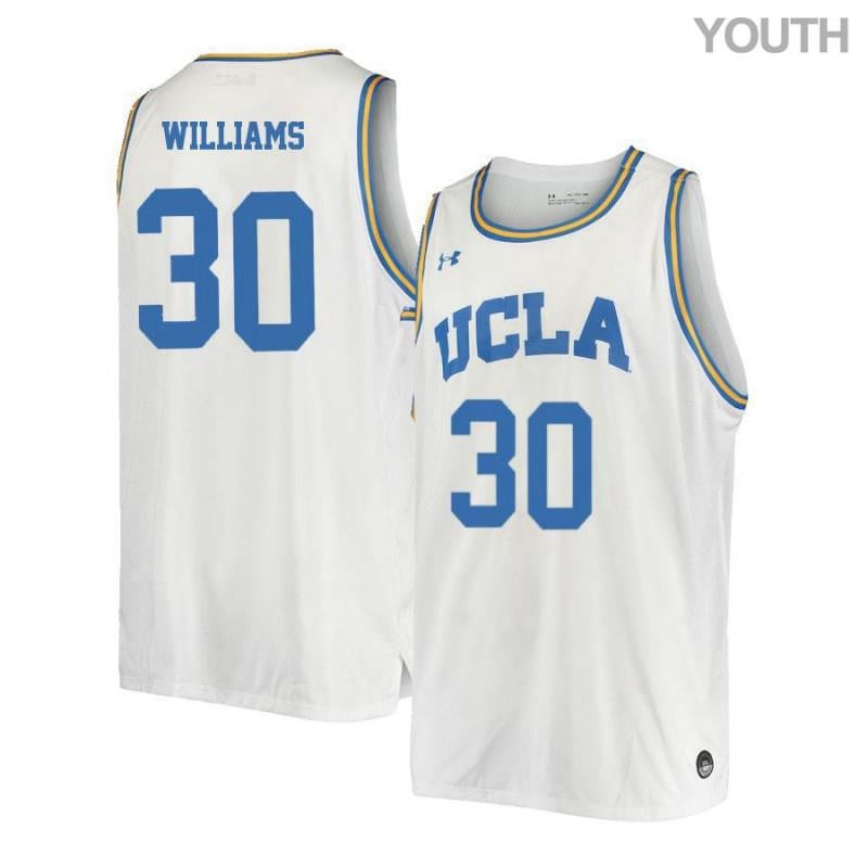30 Aubrey William White Retro Elite UCLA Bruins NCAA Jersey Youth