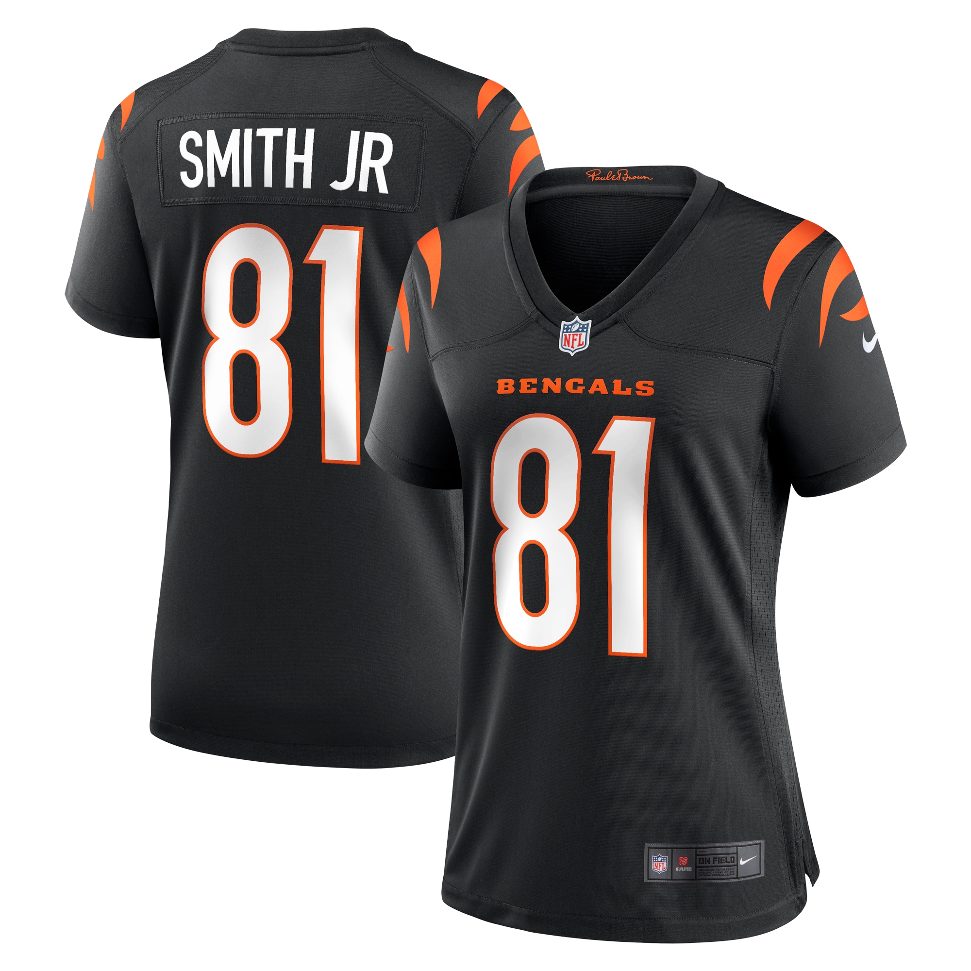 Cincinnati Bengals Irv Smith Jr. Black Game NFL Jersey Women's