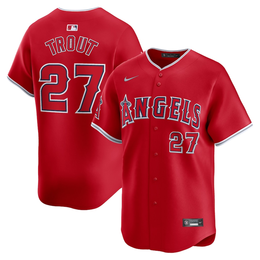 Mike Trout Los Angeles Angels Alternate Limited Player Jersey Red