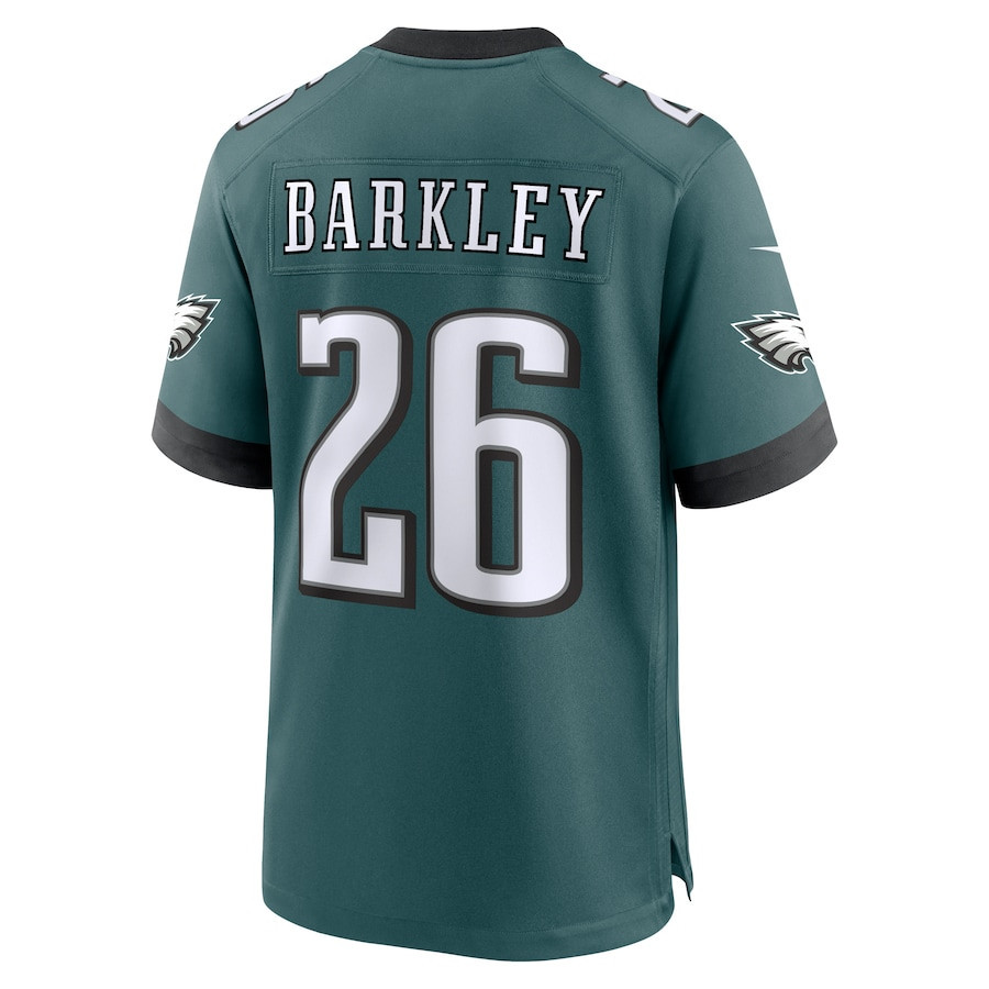 Saquon Barkley #26 Philadelphia Eagles Super Bowl LIX Midnight Green NFL Jersey Men's