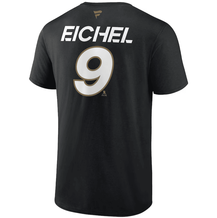 Jack Eichel 9 Vegas Golden Knights 2023 Stanley Cup Final T-Shirt Black NHL Jersey Men's