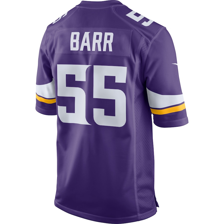 Anthony Barr 55 Minnesota Vikings Game Purple NFL Jersey Men's