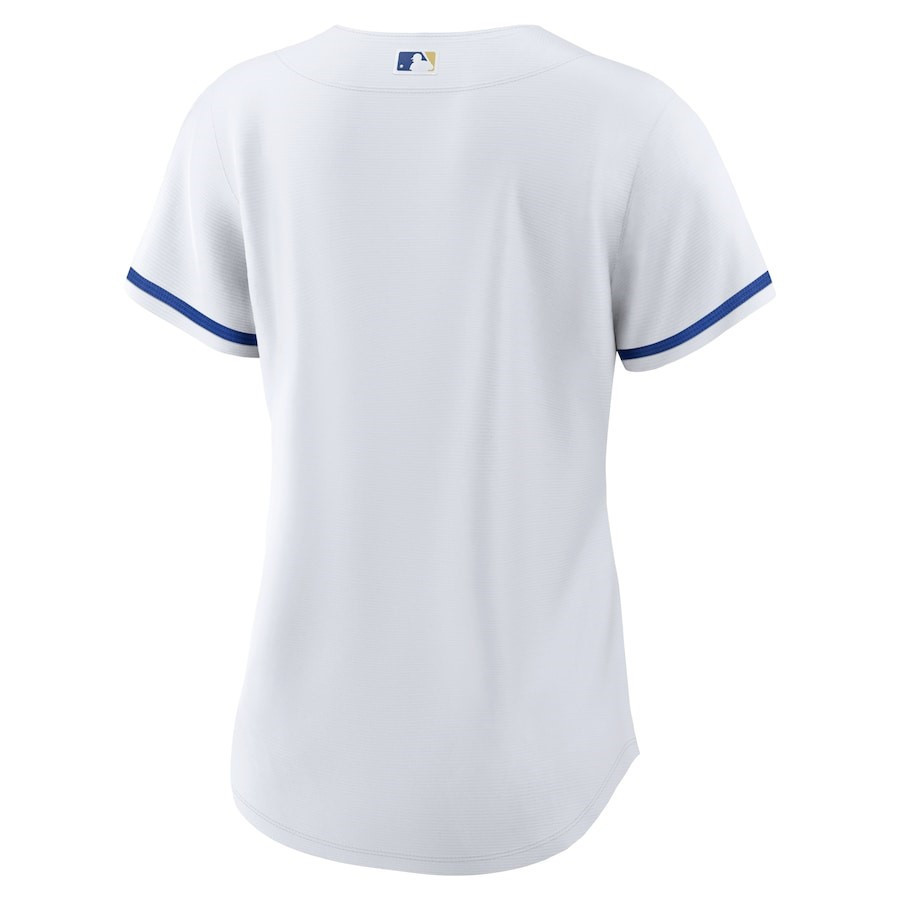 Kansas City Royals Home Team Logo White MLB Jersey Women's