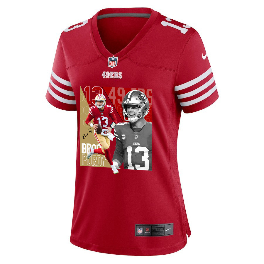 Brock Purdy 13 San Francisco 49ers The Son of Steel Game Scarlet NFL Jersey Women's