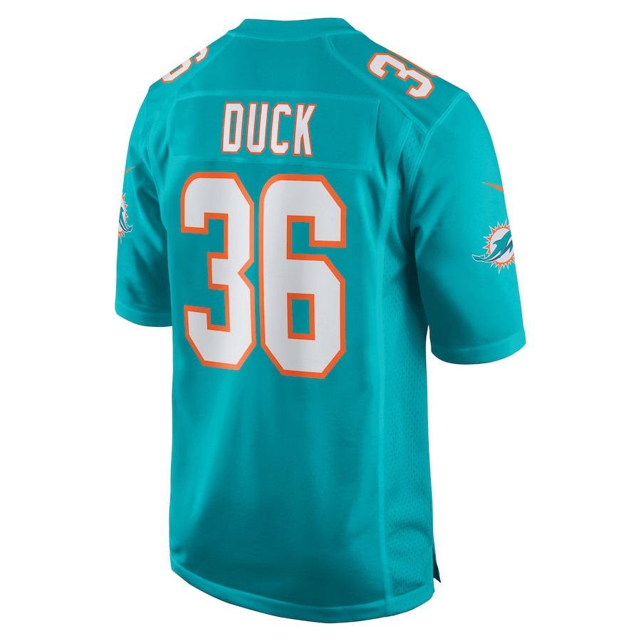 Storm Duck 36 Miami Dolphins Game Aqua NFL Jersey Men's