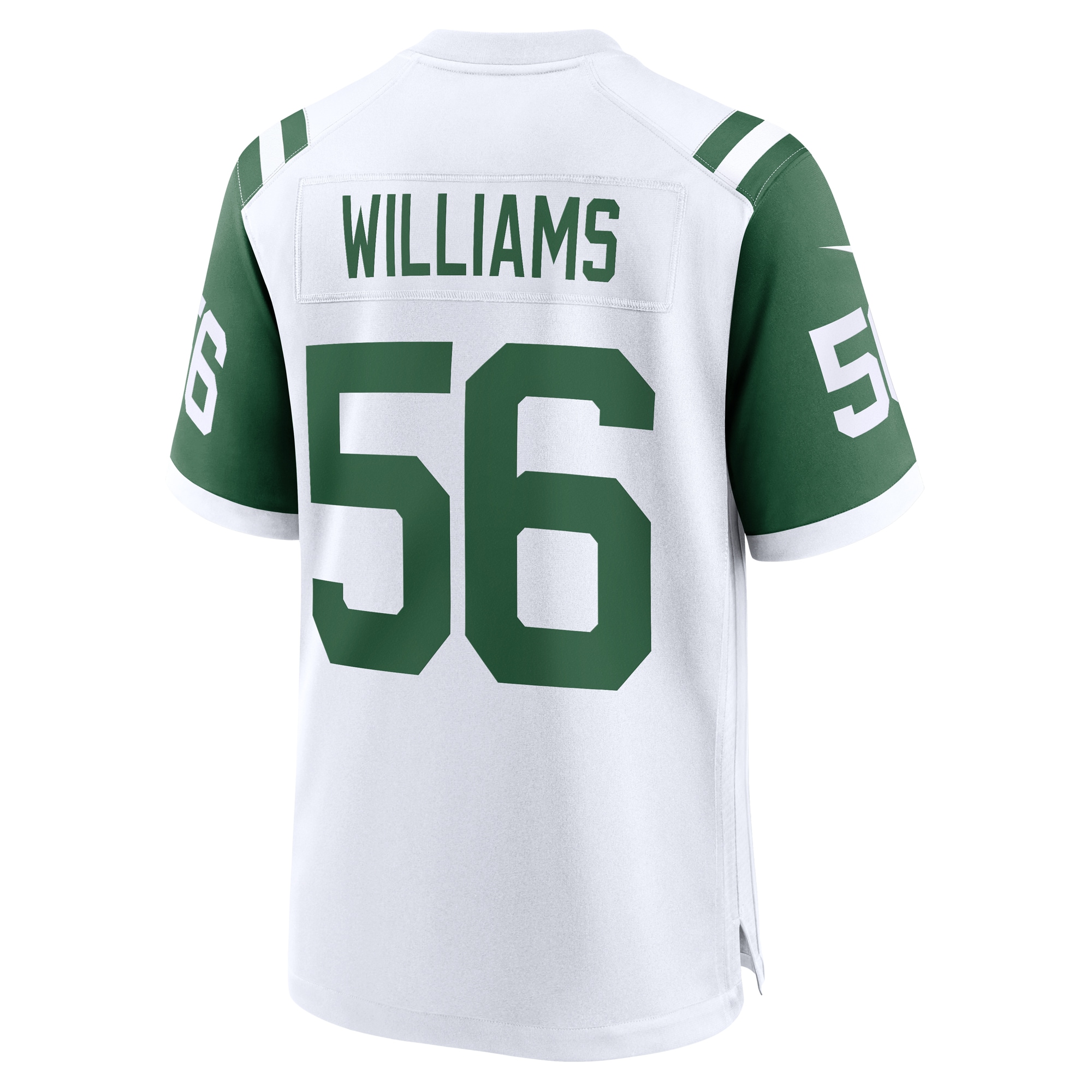 New York Jets Quincy Williams White Alternate Game NFL Jersey Men's