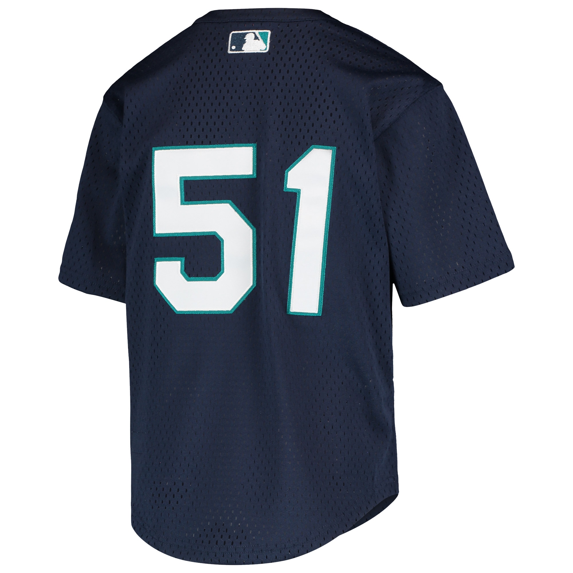 Seattle Mariners Ichiro Suzuki Mitchell Ness Navy Cooperstown Collection Mesh Batting Practice MLB Jersey Youth