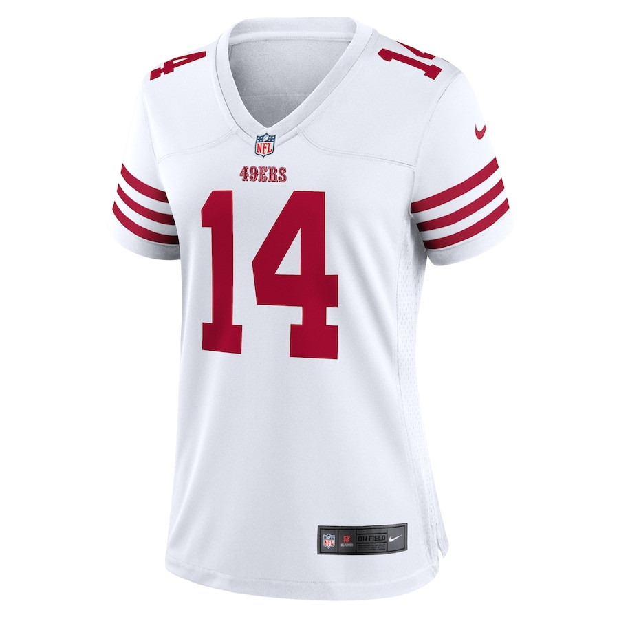 Ricky Pearsall 14 San Francisco 49ers White Game White NFL Jersey Women's