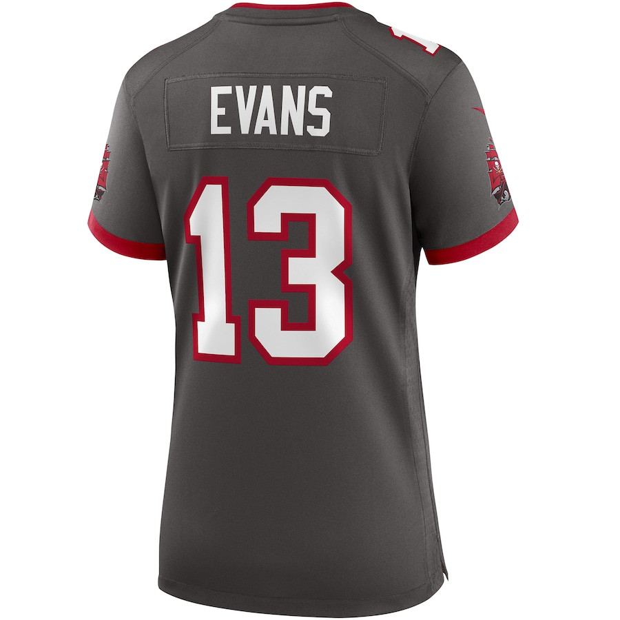 Mike Evans 13 Tampa Bay Buccaneers Alternate Game Pewter NFL Jersey Women's
